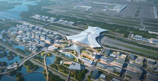 天河高铁站设计图来了(图1)