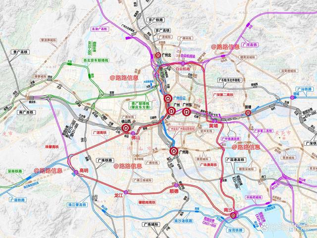 广州绕城高铁出炉设计时速350km全长268公里设站8座(图1)