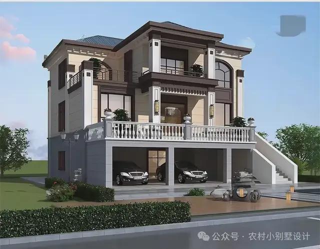 8套豪华农村自建房别墅设计典雅欧式风格光看外观就很气派(图1)