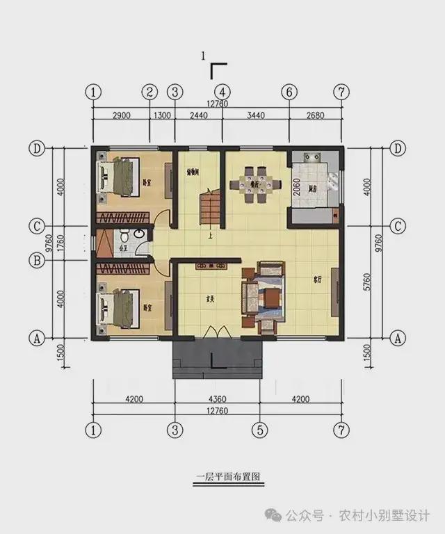8套豪华农村自建房别墅设计典雅欧式风格光看外观就很气派(图6)