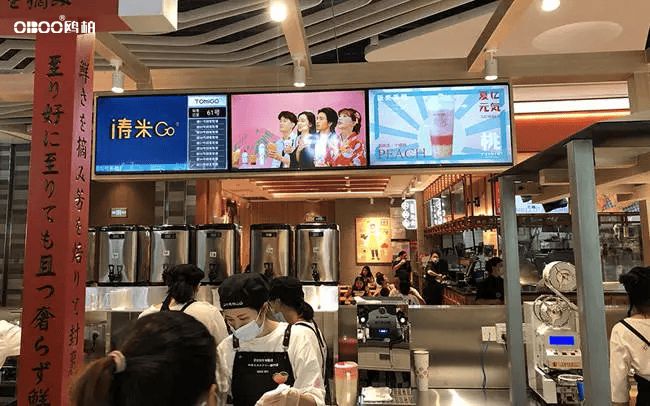 OBOO鸥柏丨社区超市网络新媒体商显广告一体机商业宣传屏经济融合(图1)