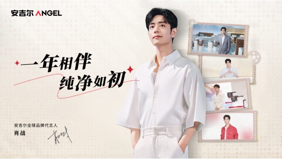 肖战代言安吉尔一周年携手共创品牌价值新高峰(图1)