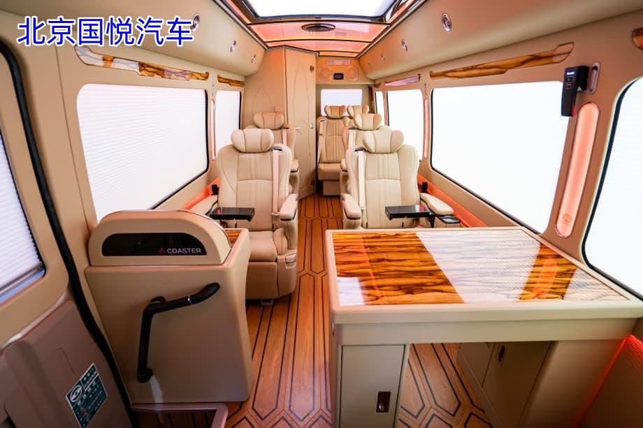 山西太原丰田考斯特10座带卫生间大型商务车落地多少钱(图12)