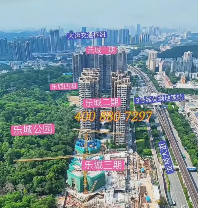 乐城三期6栋住宅1栋29层、2栋30层、3-6栋32层全部3梯6户设计(图3)