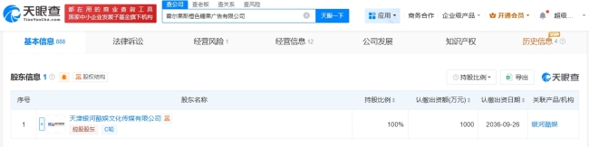 赵露思前经纪公司旗下一广告公司注销银河酷娱全资子退出市场(图2)